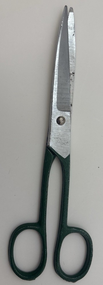 Vintage 7 Inch Scissors Green Sharp