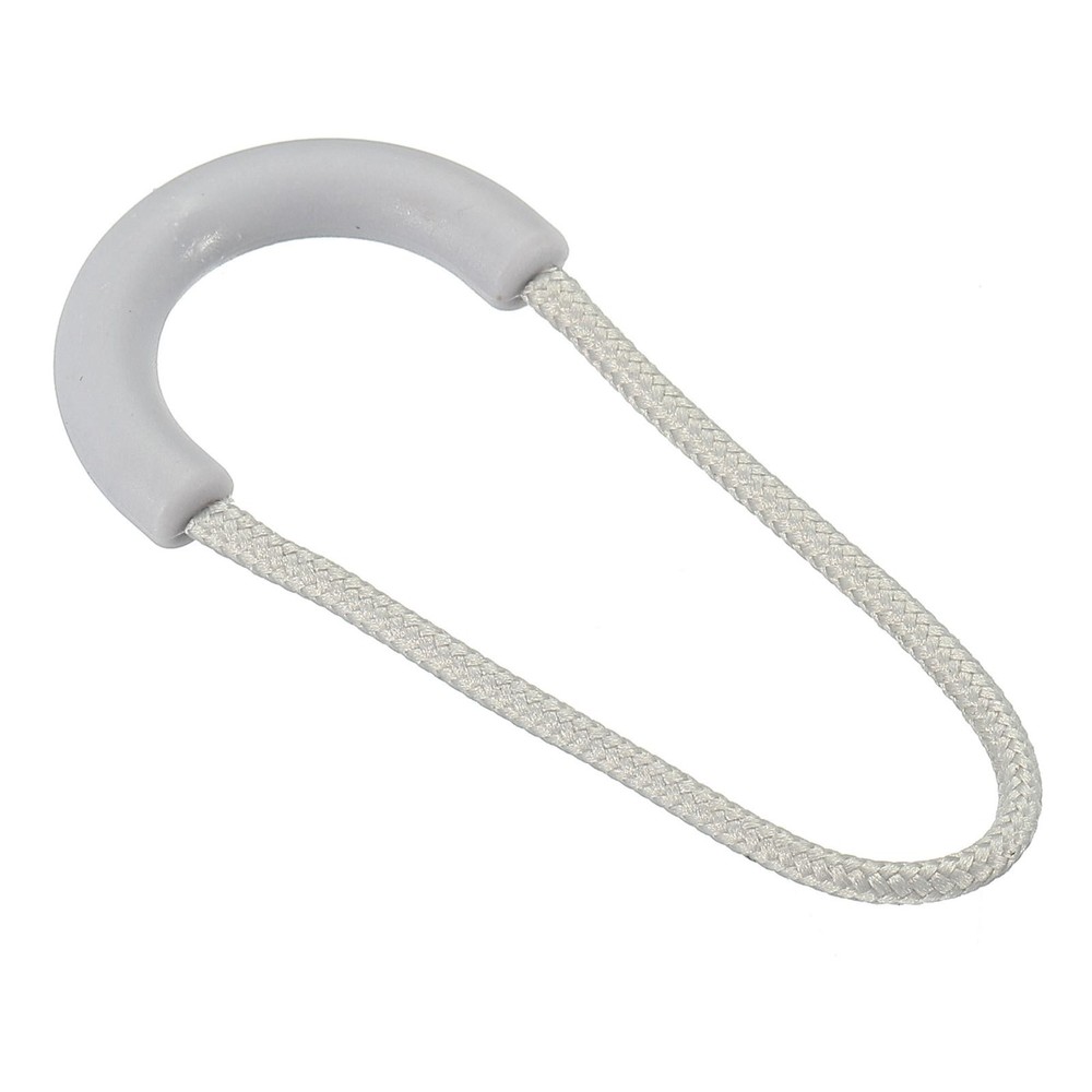 Zipper Pulls Extension Handle Cord, 10 Pack Plastic U-Shape Extender, Grey
