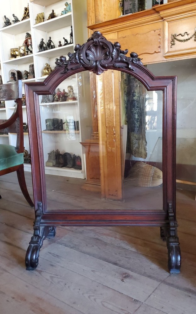 VICTORIAN ROCOCO ROSEWOOD FIRE SCREEN