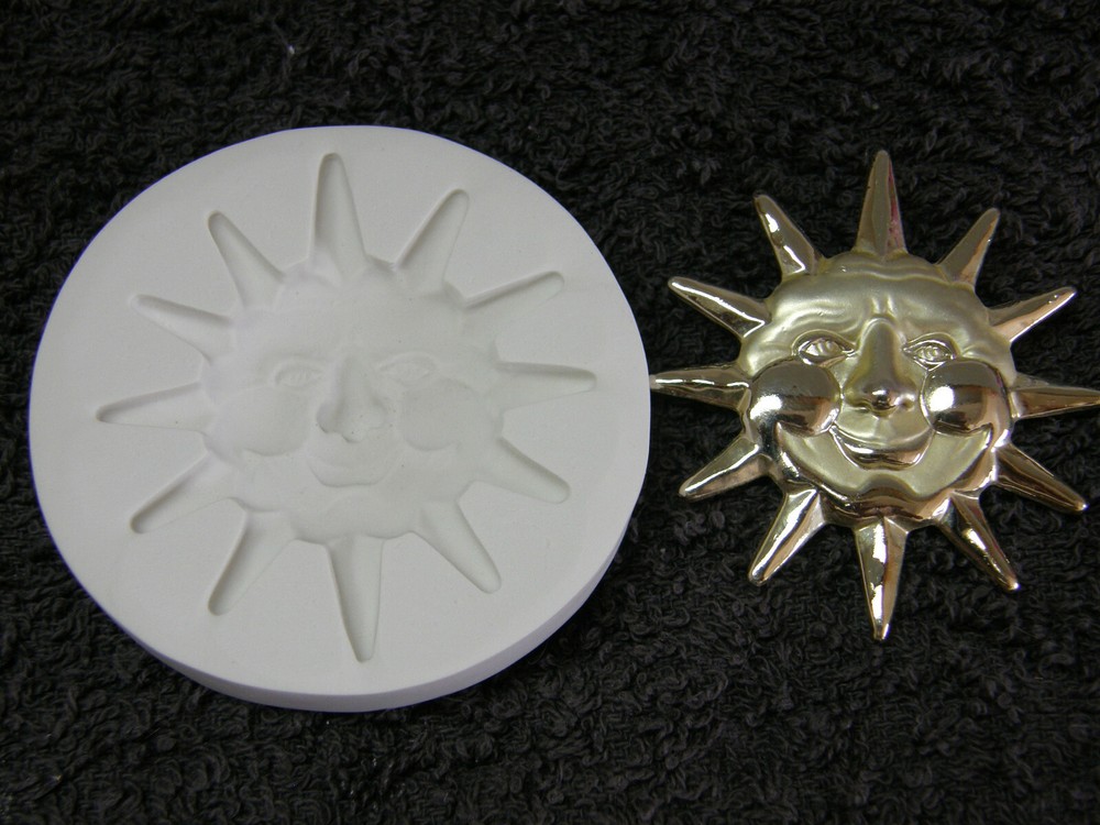 Sun Face Polymer Clay Mold (MD1002A)
