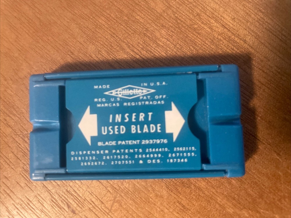 Gillette Super Blue Blades Dispenser Empty