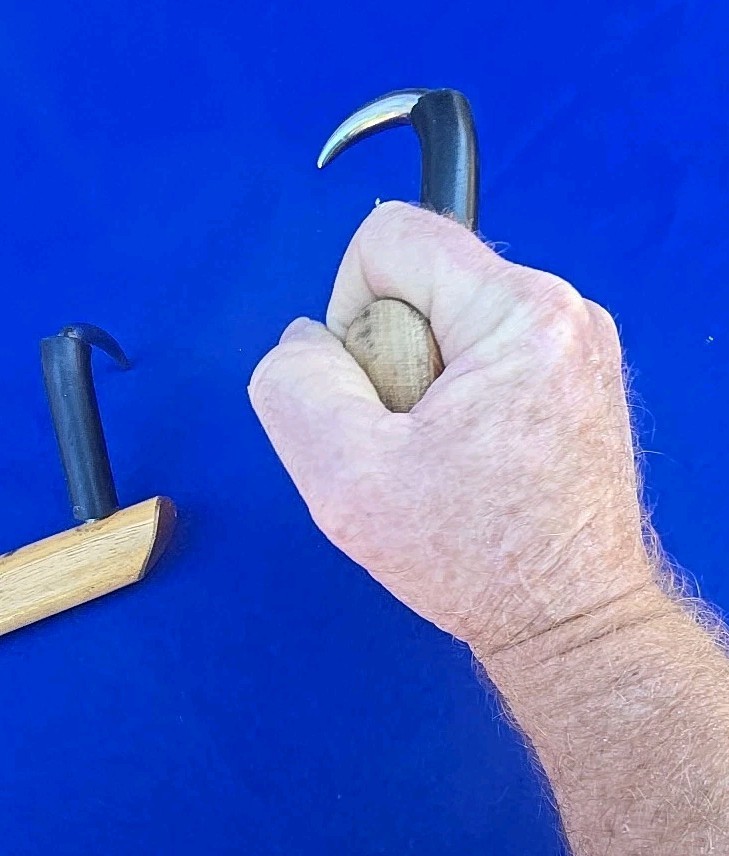 C.S. Osborne Left/Right Coffee Burlap Hooks