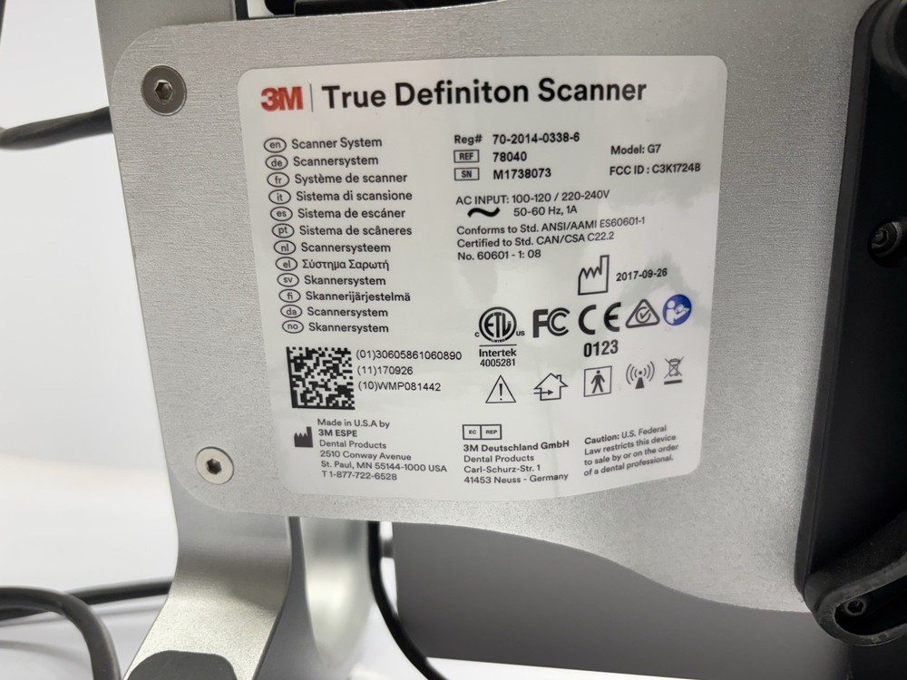 3M TRUE DEFINITION INTRAORAL SCANNER