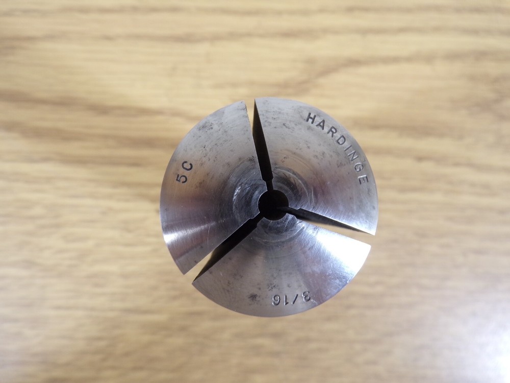 Hardinge 5C Round Smooth Collet, 3/16", Internal Thread