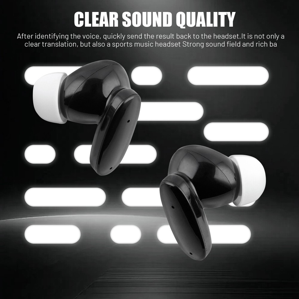 Wireless Bluetooth Translator Earbuds Real Time Translator Device 144 Languages