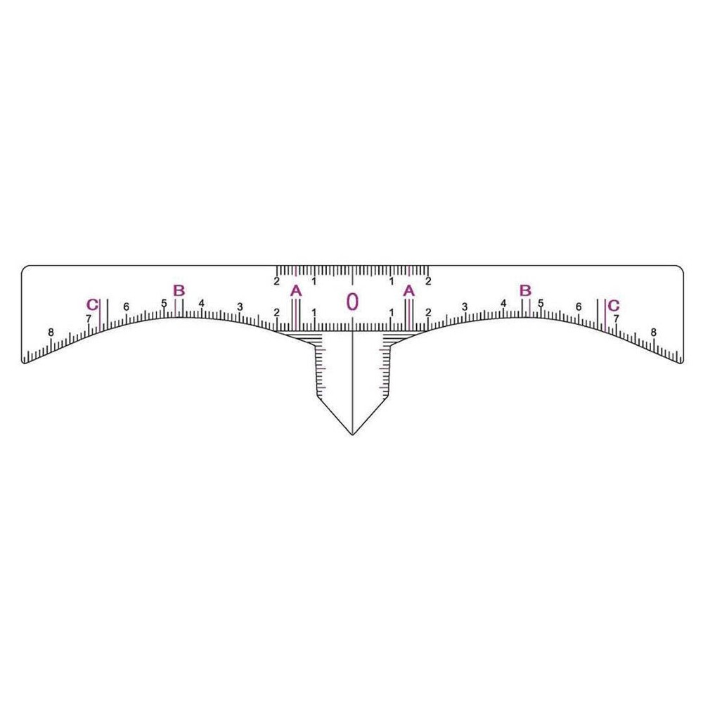 Eyebrow Shaping Sticker Ruler - 50 per Quantity
