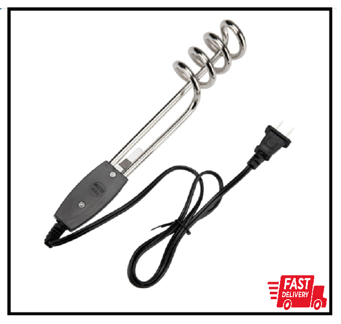 Portable Electric Immersion Water Boiler Heater, 10 inch Steel, 1000W-110V