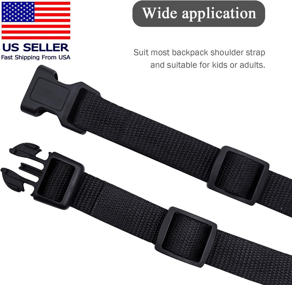 Adjustable Backpack Chest Strap Replacement Backpack Waist Strap Sternum Strap C