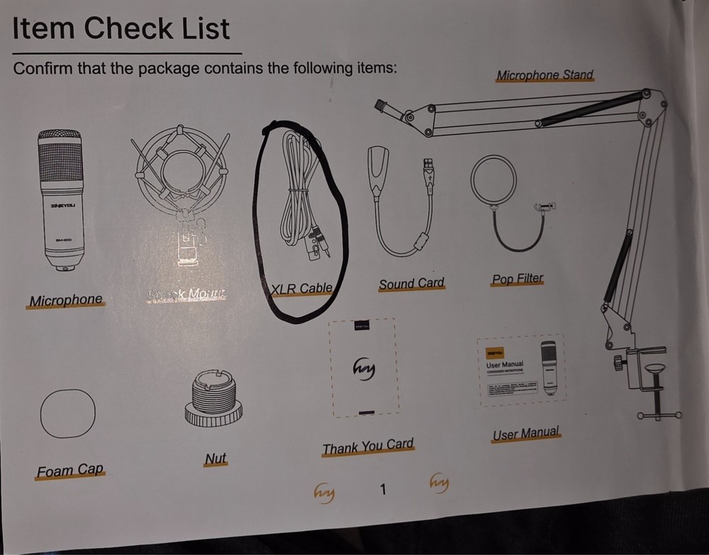 microphone broadcasting set