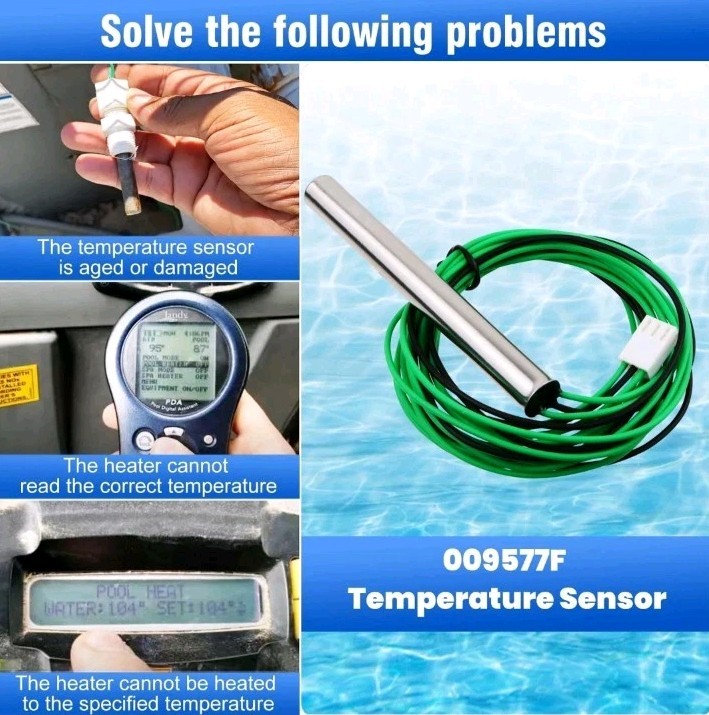 009577F Pool Temperature Sensor Lid Units Replacement for Heater Spa, Compati...