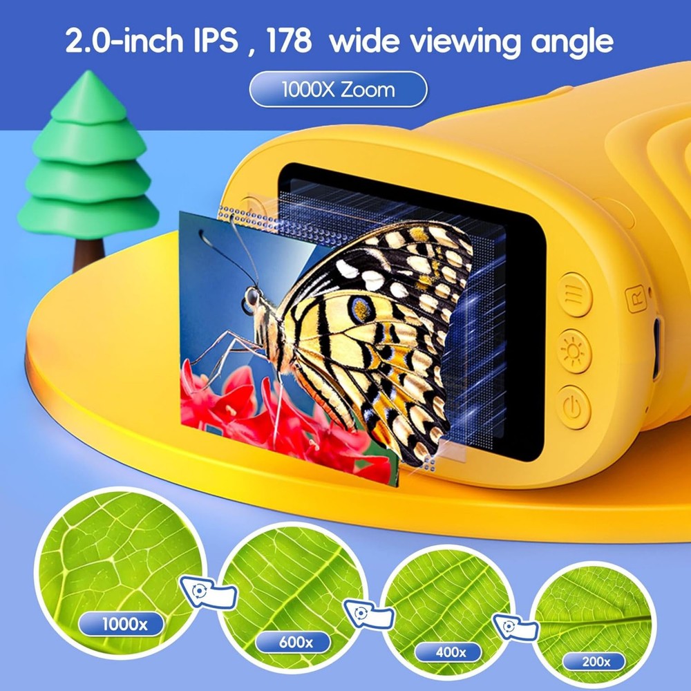 1000x Kids Handheld Microscope Digital USB for Science Education Gift Learning