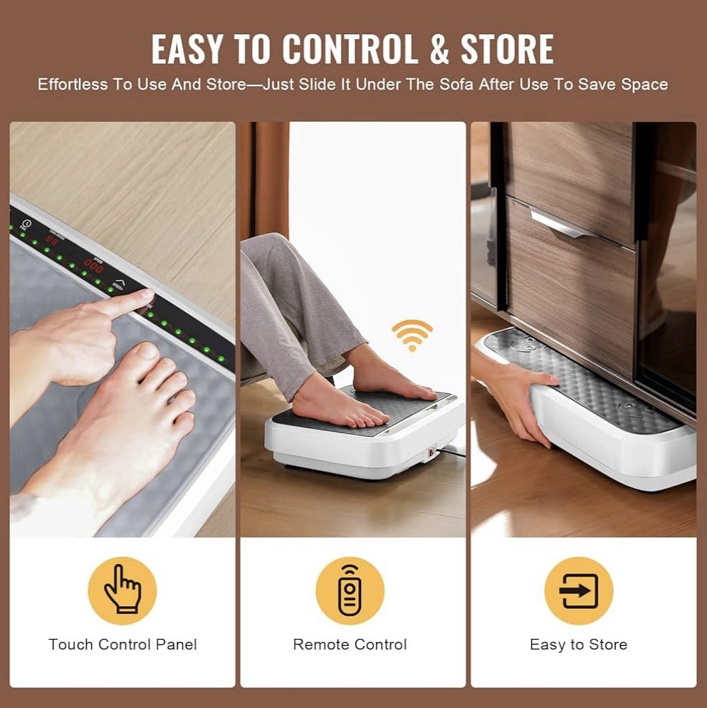 Exercise machine with improved vibration plate 2025