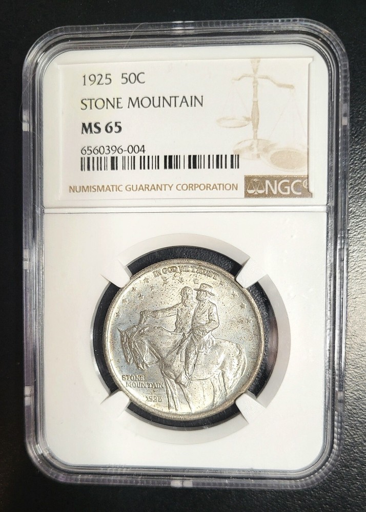 1925 Stone Mountain Commemorative Silver Half Dollar 50c. NGC MS 65