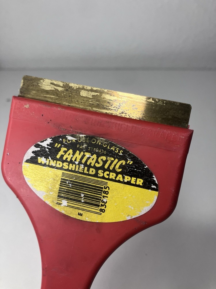 Fantastic Windshield Ice Scraper Red Color Used Condition