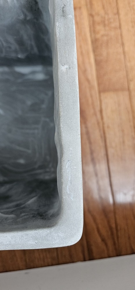 Gray Drip Square Planter 9X9X9 Modern Modern Minimalist