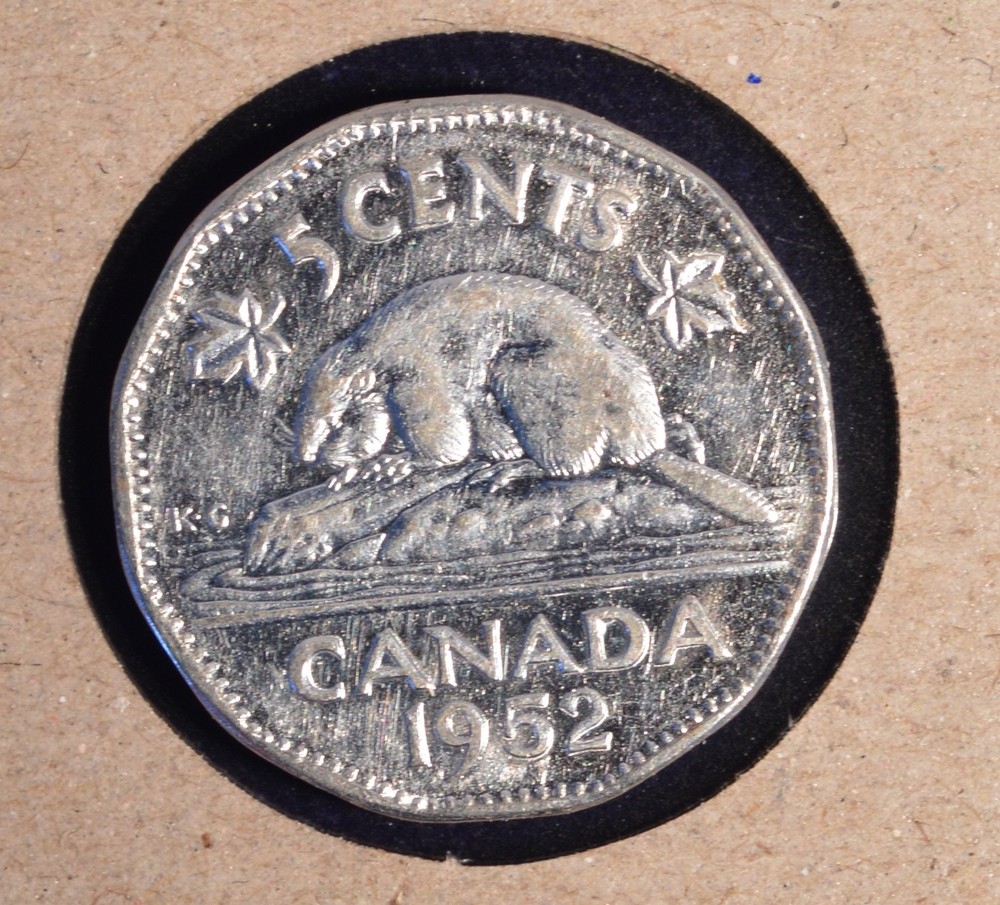 1952  Canada Five Cent - Nice Condition - Inv# P-249