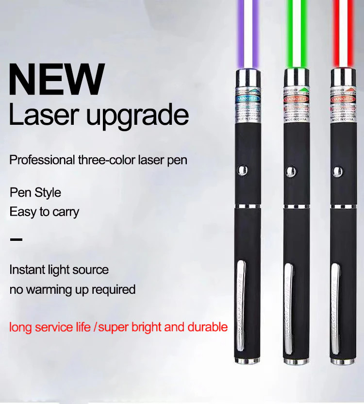 2Pack Lazer Green Battery-powered laser pointer Astronomy Visible Beam Light