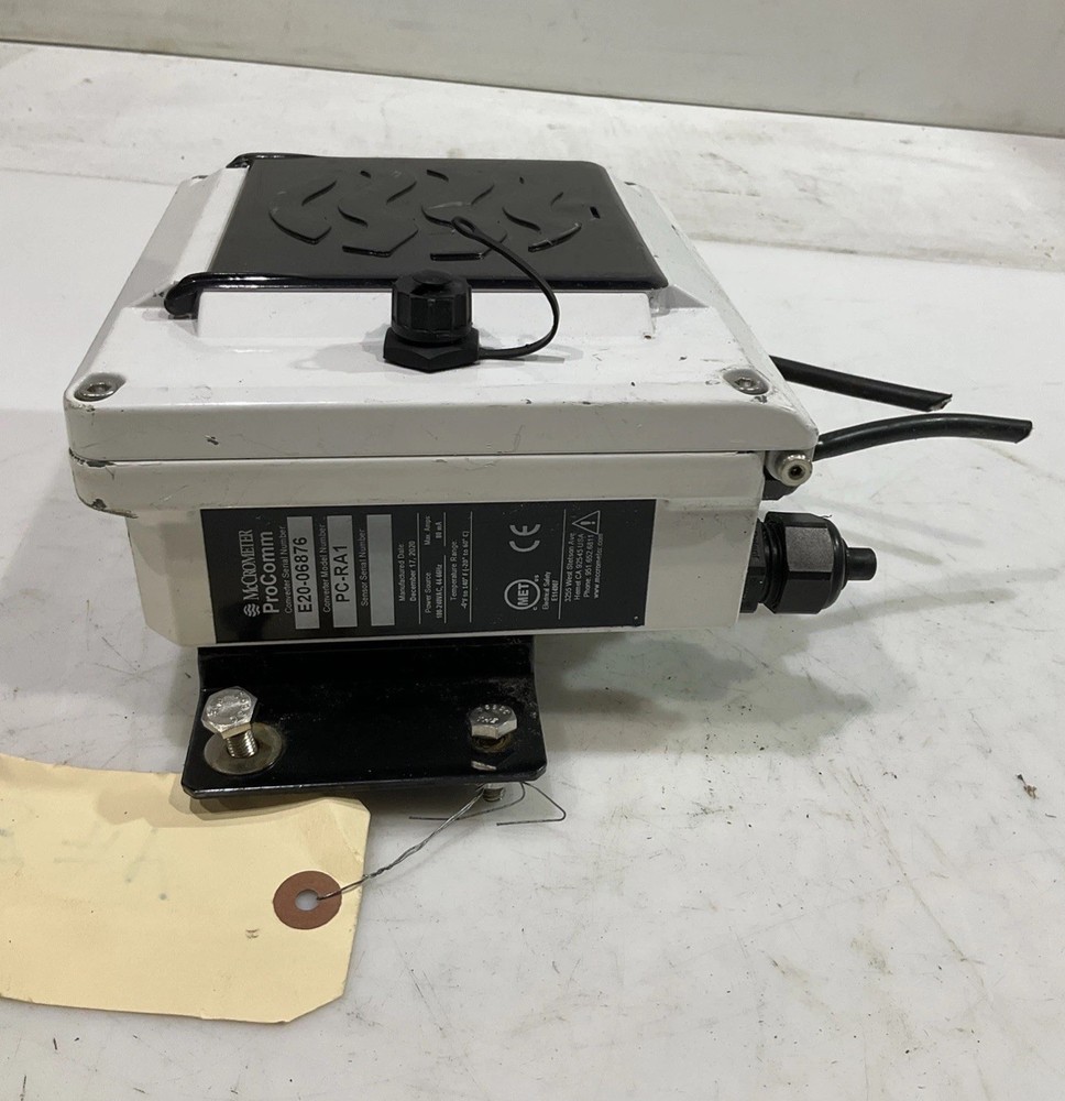 MCCROMETER   PC-RA1  E20-06876  ELECTROMAGNETIC  FLOWMETER  CONVERTER   K2M
