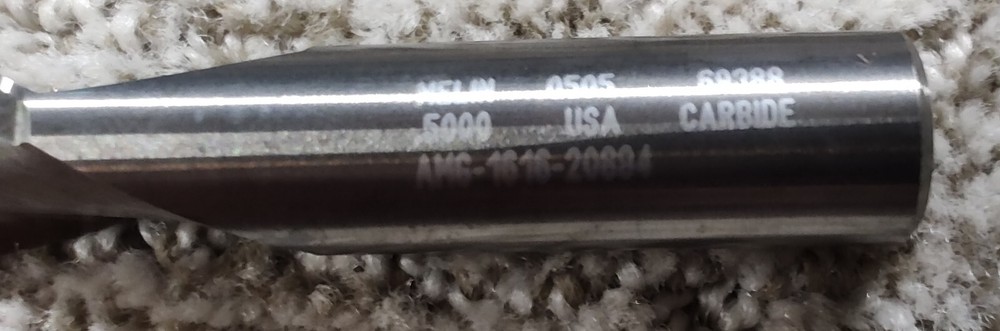 MELIN 1/2" DIA 2FLUTE END MILL