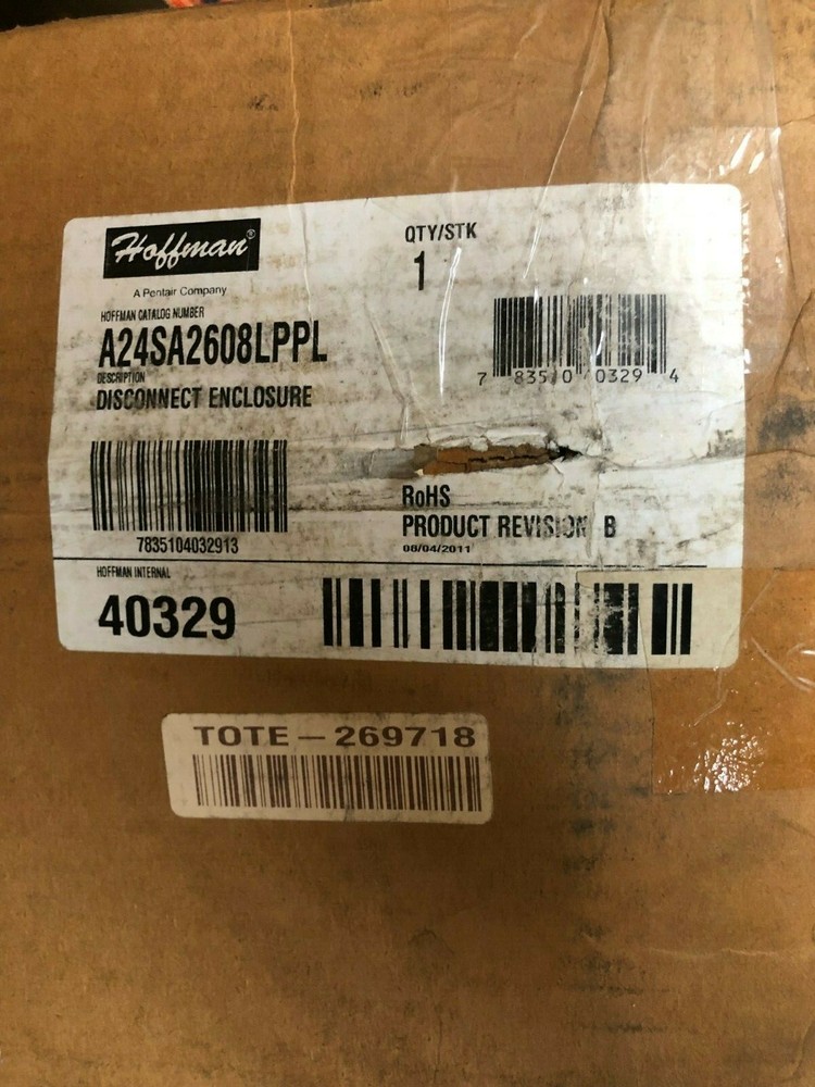 Hoffman Disconnect Enclosure A24SA2608LPPL