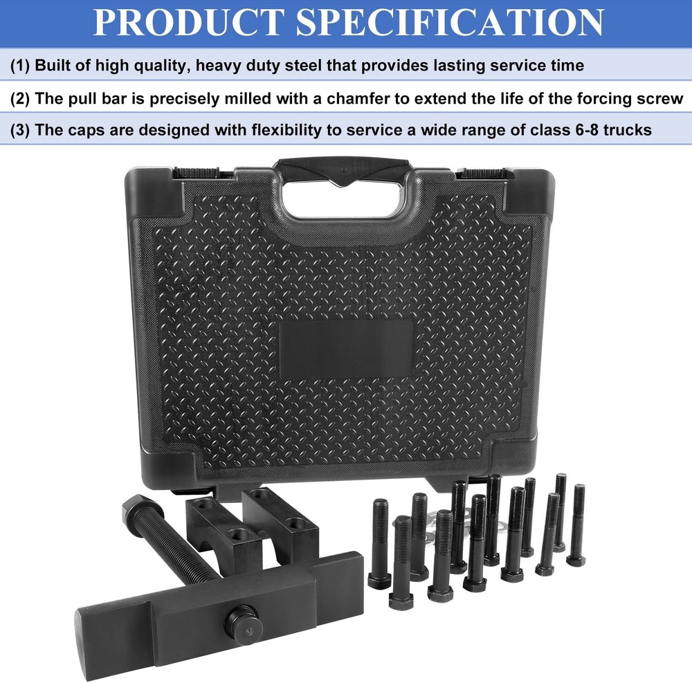 Replace 10803 Heavy-Duty Yoke Puller Remover Tool Kits Fits for Class 6-8 Trucks