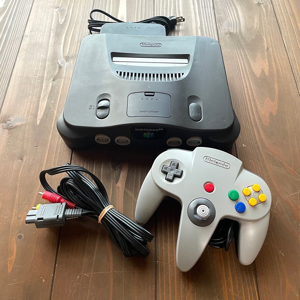 Authentic Nintendo 64 Console Add AV Cables N64 Controller(s) JPN Ver. TESTED