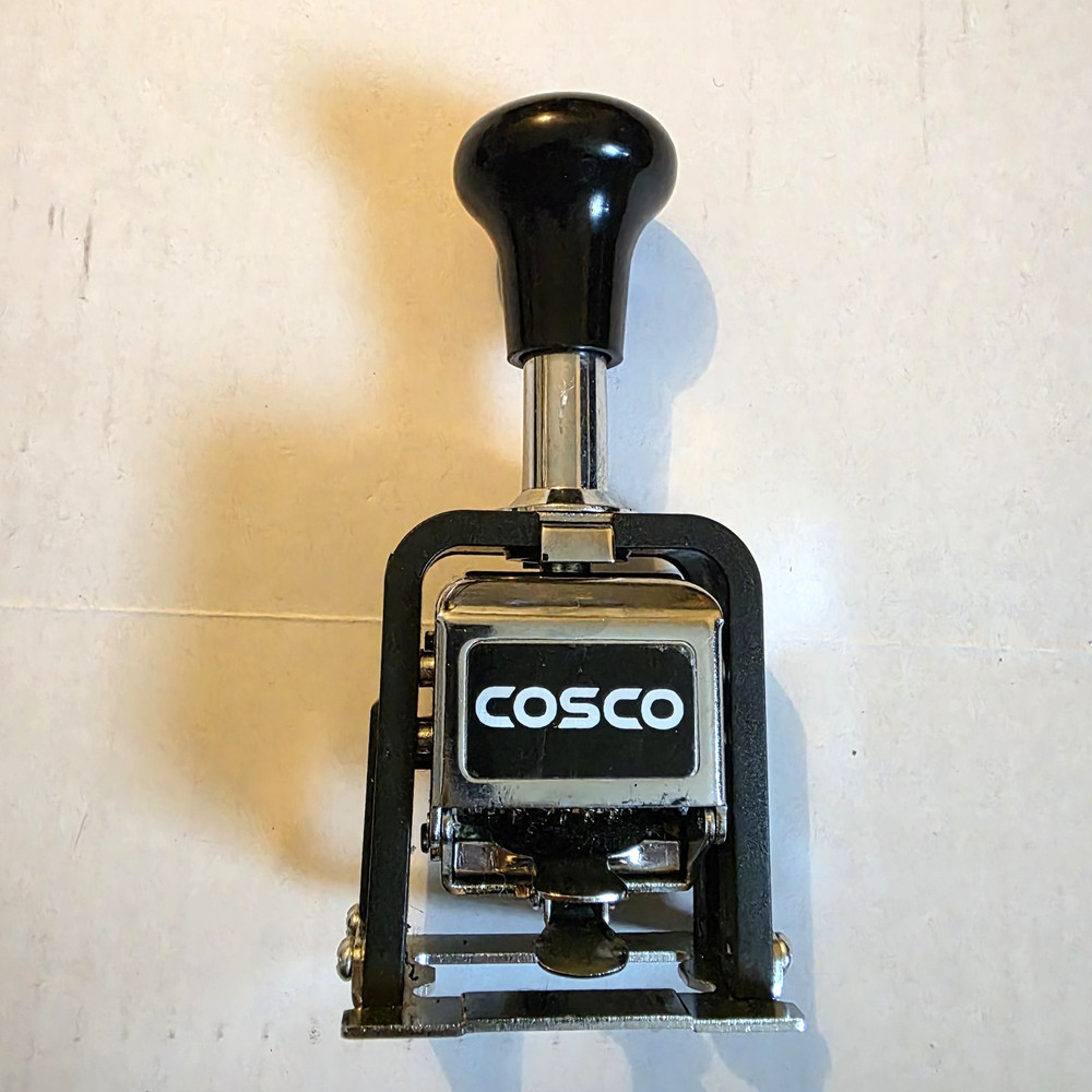 Cosco Self-inking Automatic Numbering Machine COS026138 USED (machine only)