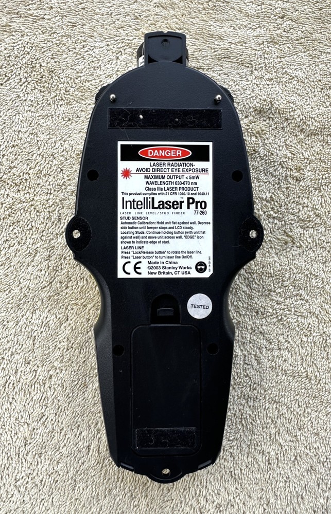 STANLEY INTELLILASER PRO NO. 77-260