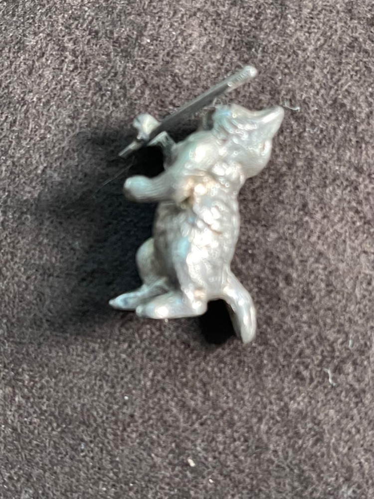 GERMAN 800 SILVER ANTIQUE MONKEY BAND 6 PIECES