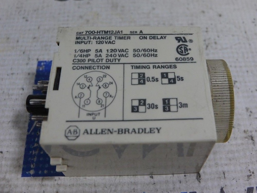 Allen Bradley 700-HTM12JA1 Series A Multi-Range Timer