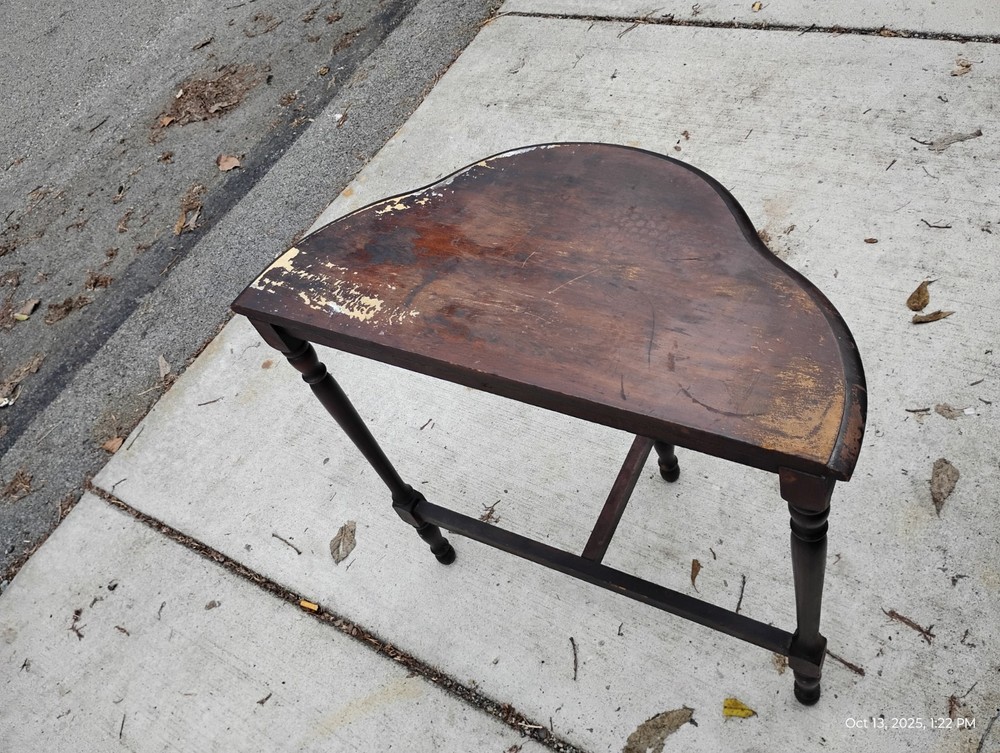 Antique-Demilune Entry Table / Side Table