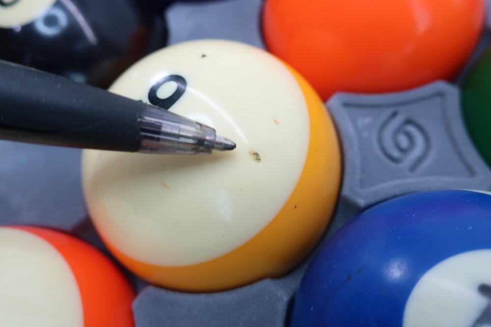 Billard 2 1/4" Pool Table Ball Complete Mixed Set - Please Read