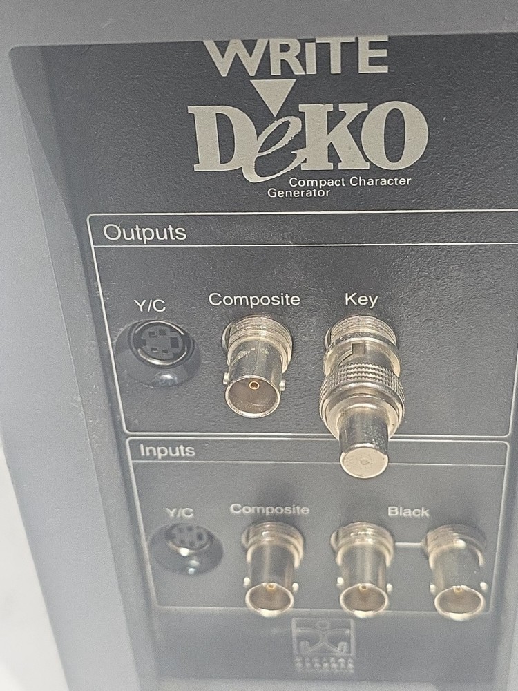Deko Compact Character Generator Pinnacle Systems