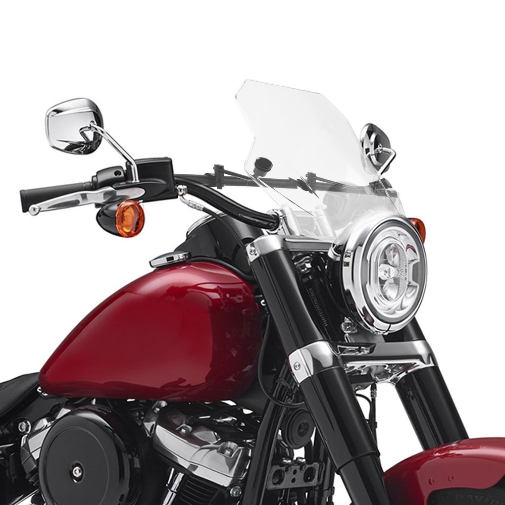 Motorcycle Windshield Windscreen Universal 7/8" / 1" Handlebars For Harley Honda