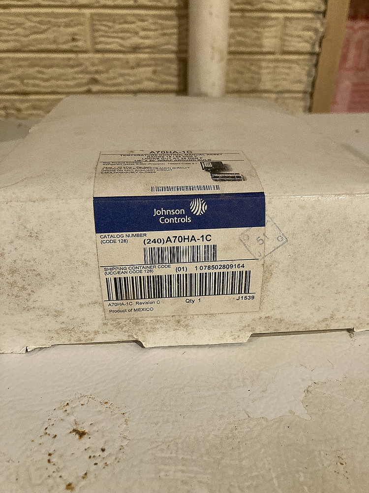 Johnson Controls A19DAC-1C Temperature Control