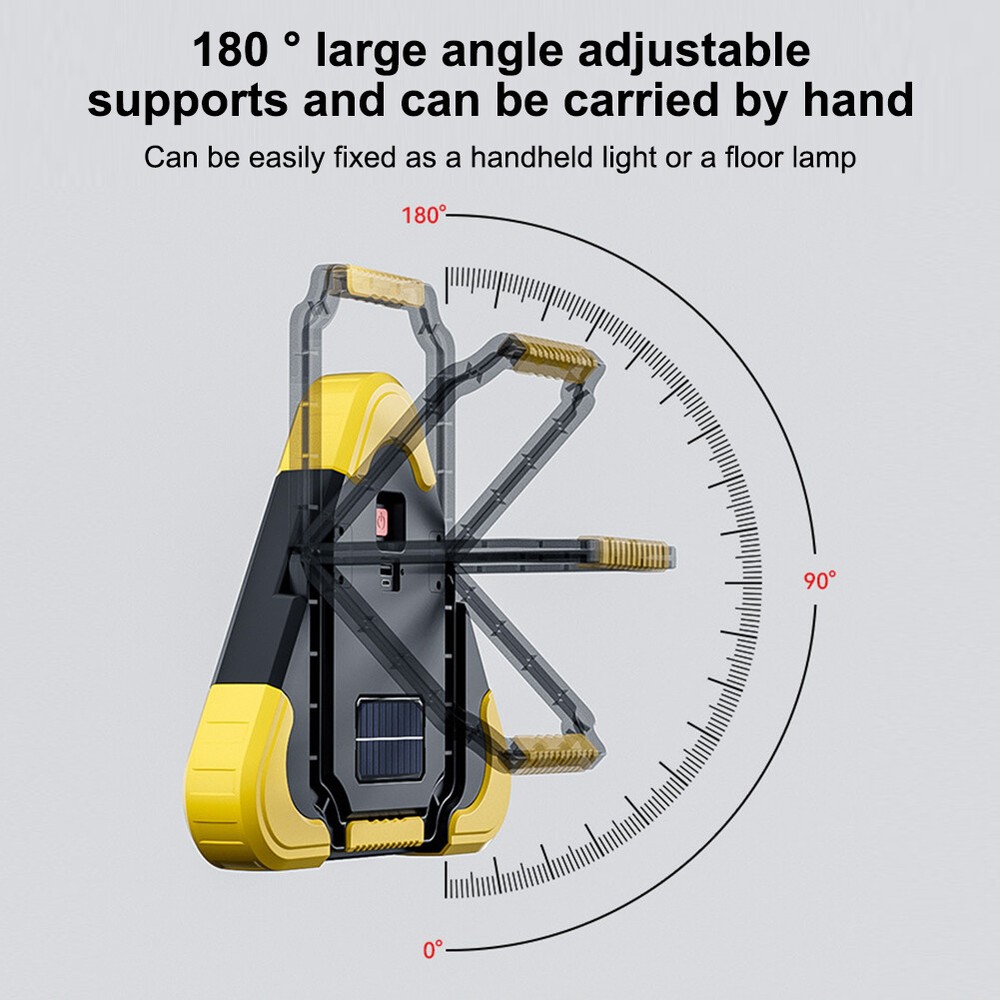 Solar Car Safety Triangle Emergency Light 5 Mode Warning Triangle LED Road Light