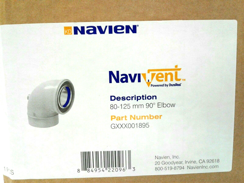 NAVIEN NAVIVENT 80-125mm 90 DEGREE ELBOW GXXX001895