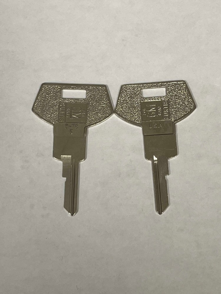 (2) CURTIS KEY BLANK LOT B-78E GENERAL MOTORS