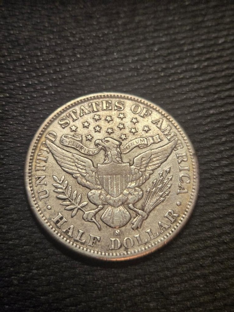 1895 S BARBER 50C HALF DOLLAR COIN