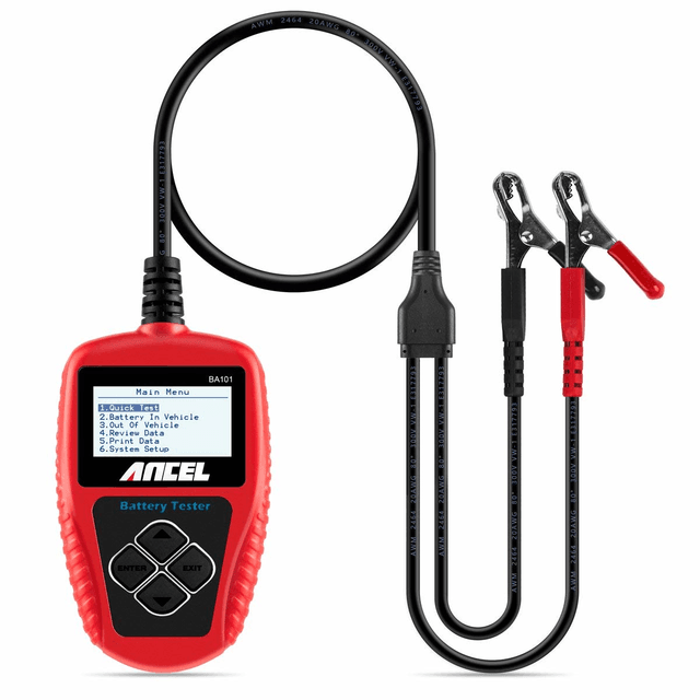 ANCEL BA101 Car Battery Tester 12V Load Tester Charging System Digital Analyzer