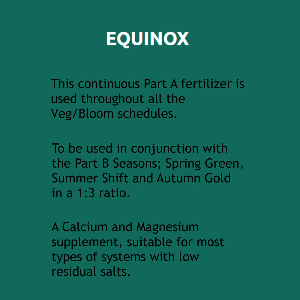 Equinox Continuous Part A Base Fertilizer- 128 fl oz Jug by New Millenium