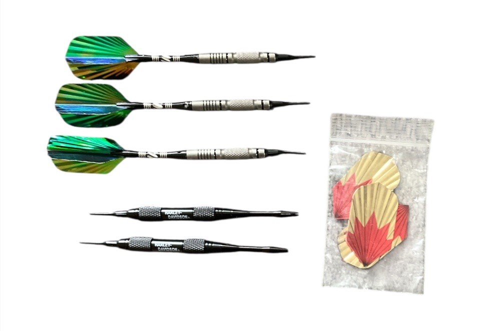 Harley Davidson Soft Tip Darts + Extra Darts