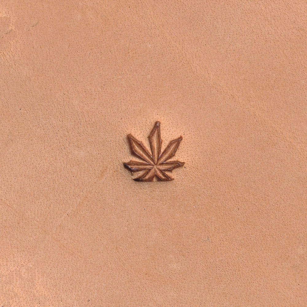 Hemp Leaf Large O67 Leather Stamp