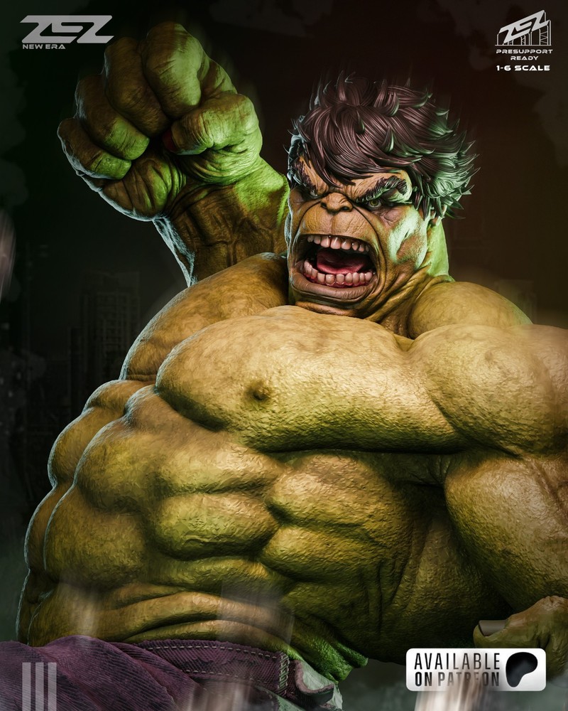 Hulk Statue 3D Printed Kit Unpainted/Unassembled