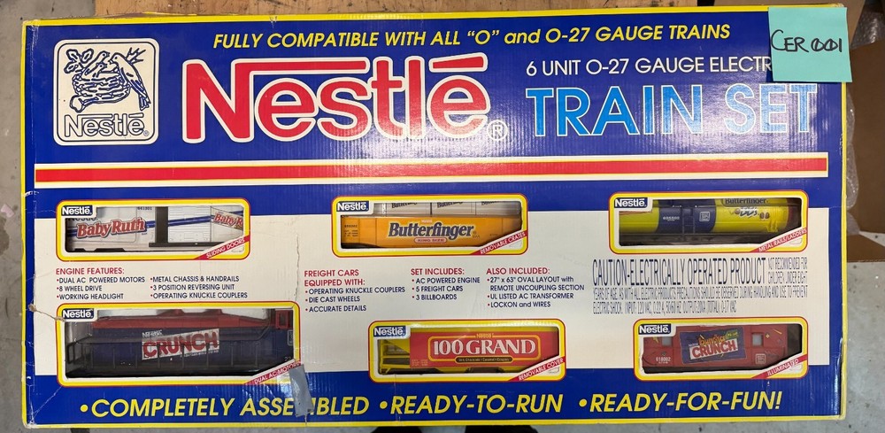 K-Line Nestle Candy 6-Unit Freight Set O-Scale WORKS (With Issue)