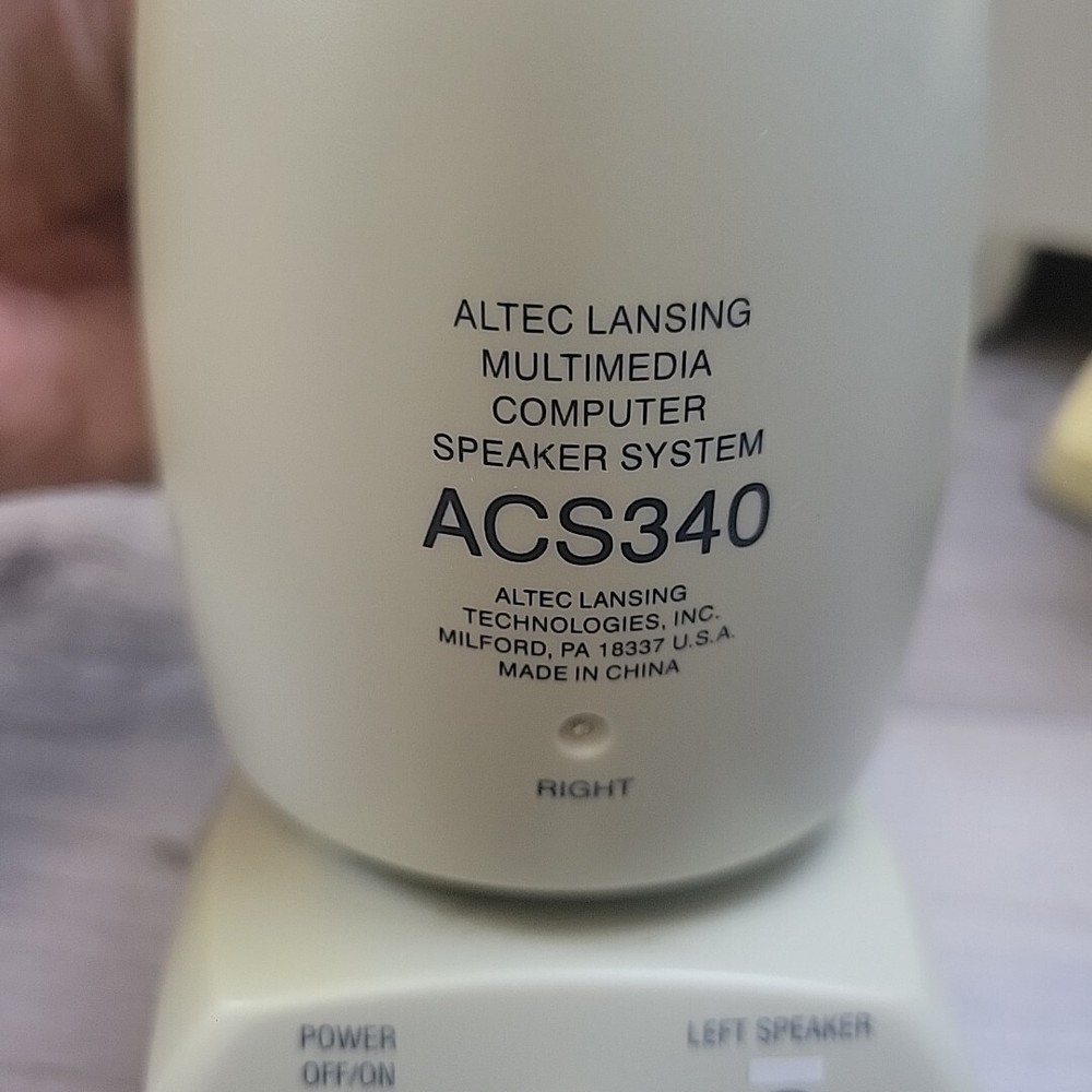 ALTEC LANSING/DELL ACS340 Multimedia Computer Speaker System With Powered Sub