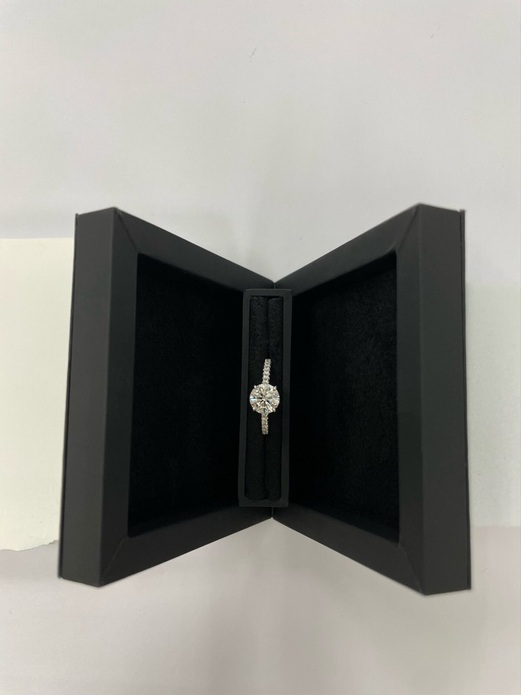 Slim Hidden Proposal Engagement Ring Box - Luxurious