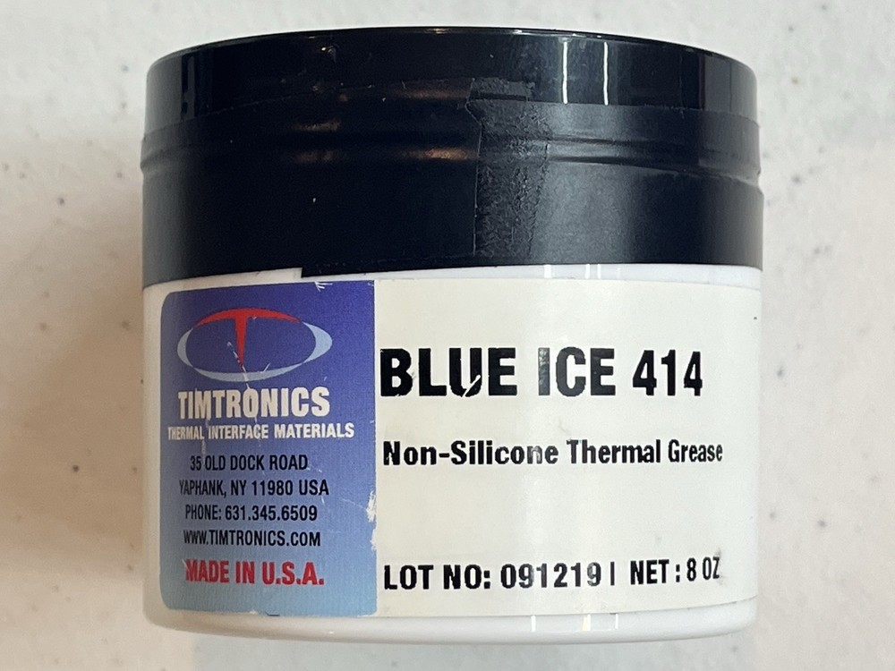 TIMtronics Blue Ice 414 Non-Silicone Thermal Grease Paste Compound 8 oz