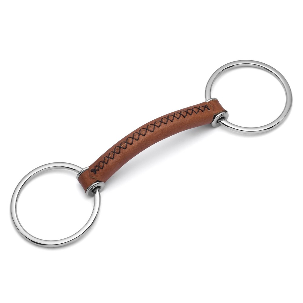 Cavalon Loose Ring Soft Leather Snaffle Bit