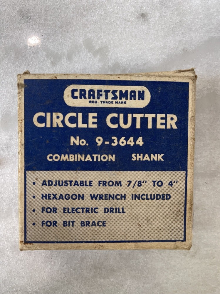 Craftsman Circle Cutter No 9-3644